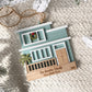 Coastal Christmas Beach House Ornament