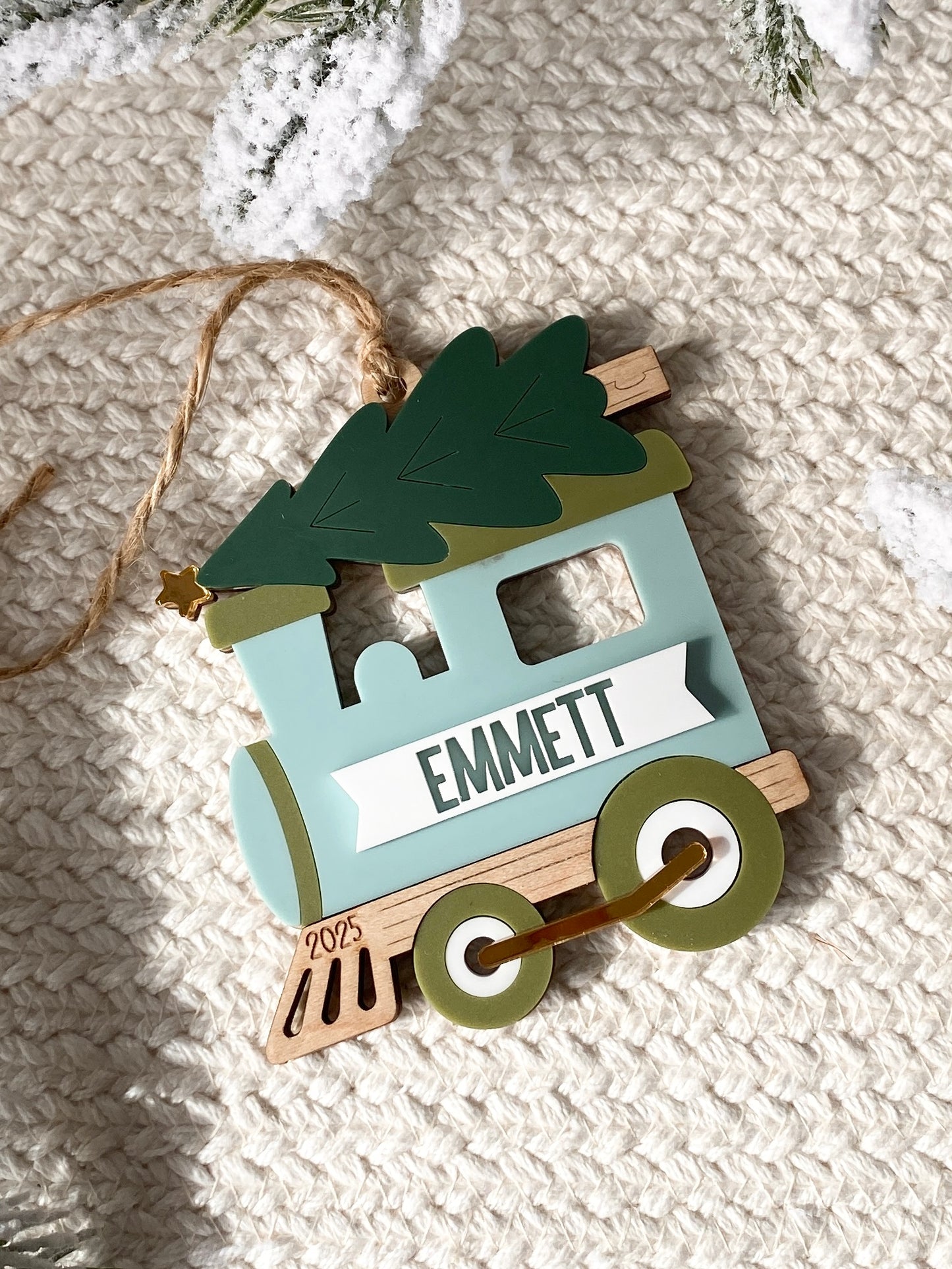 All Aboard Christmas Train Ornament