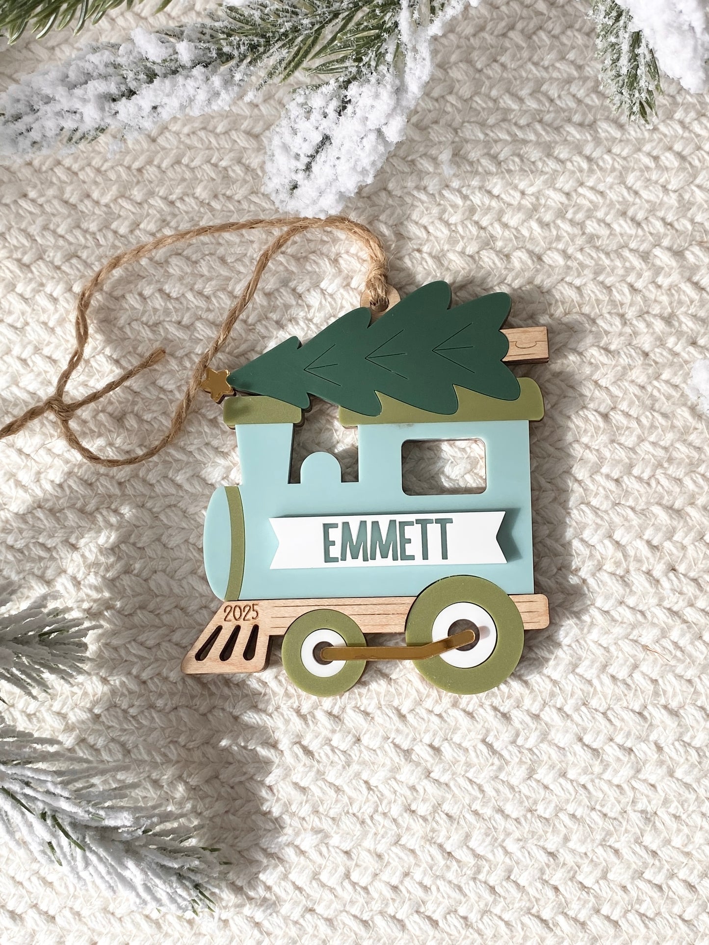 All Aboard Christmas Train Ornament
