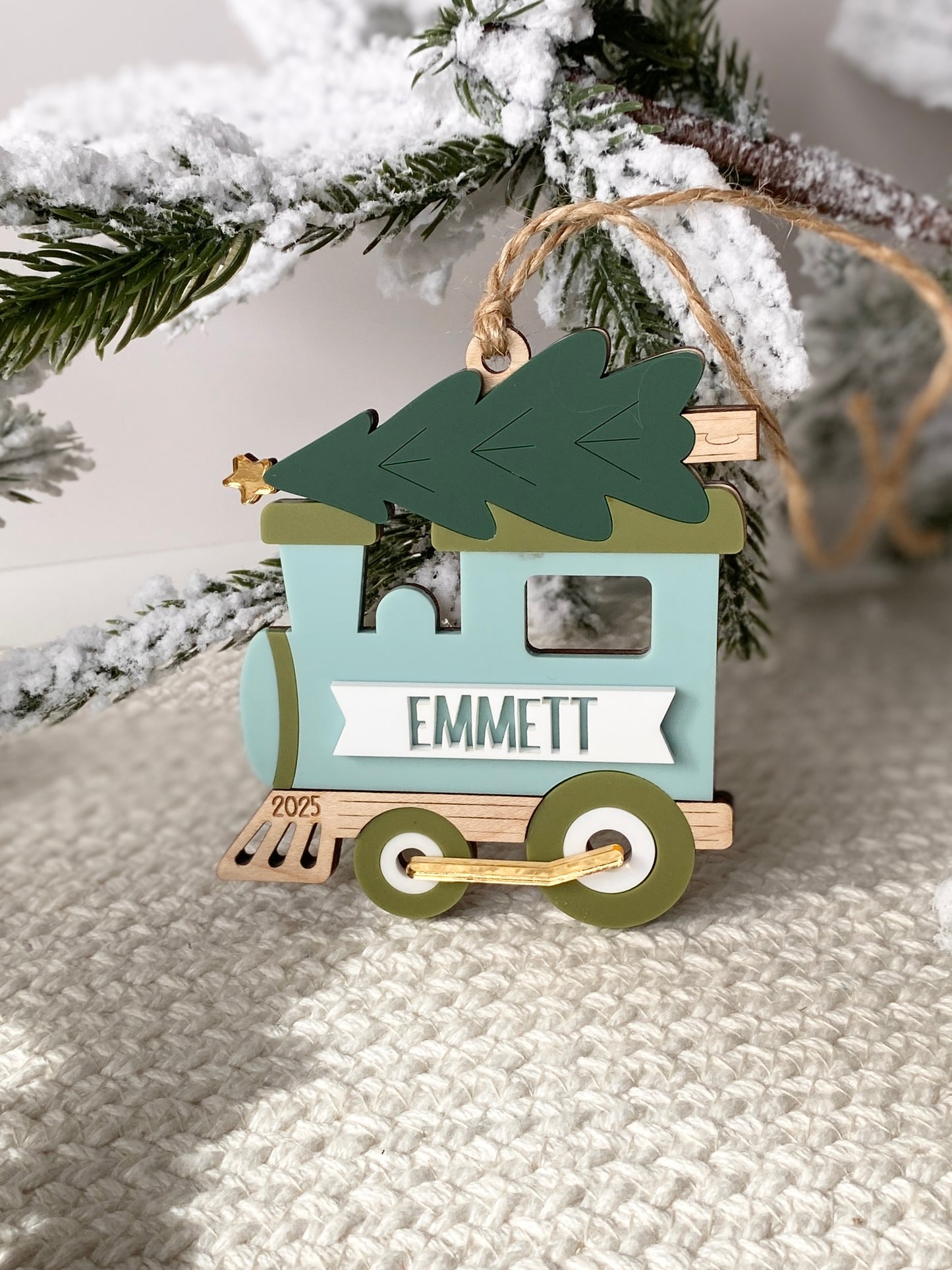 All Aboard Christmas Train Ornament