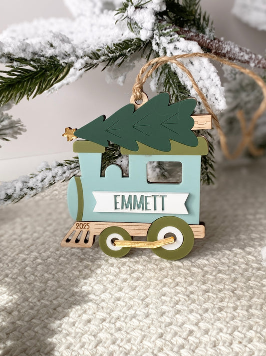 All Aboard Christmas Train Ornament