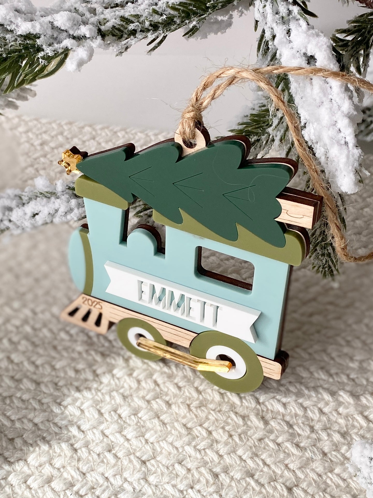 All Aboard Christmas Train Ornament