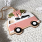 Surf's Up for Christmas Camper Van Ornament