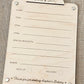 Bakery Order Pad for Kids | Pretend Play Bakery Accessory | Dry Erase Bakery Order Form | Play Kitchen Toy | Personalized Bakery Gift