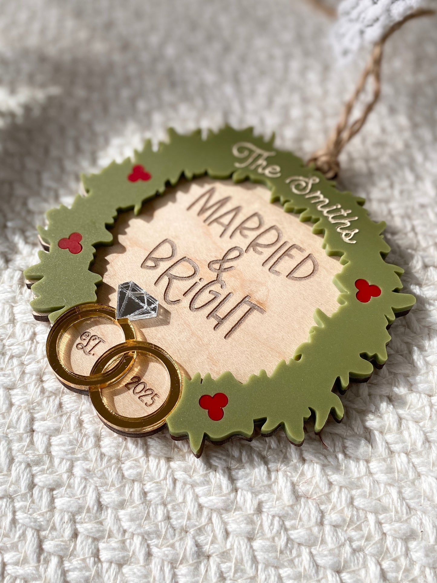 With These Rings Christmas Ornament