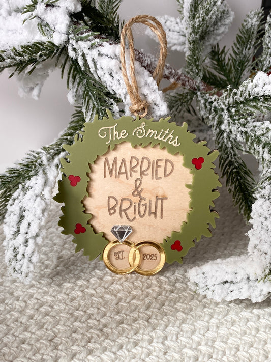 With These Rings Christmas Ornament