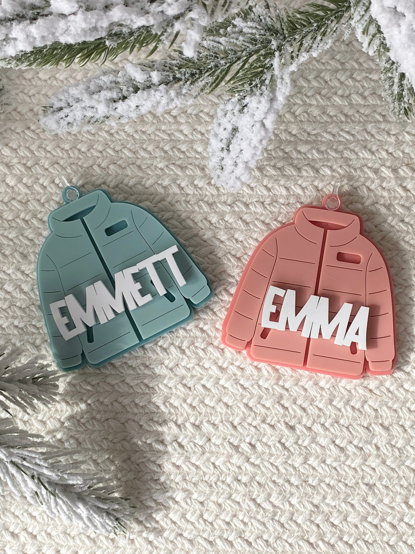 Bundle Up! Puffy Jacket Ornament/Bag Tag