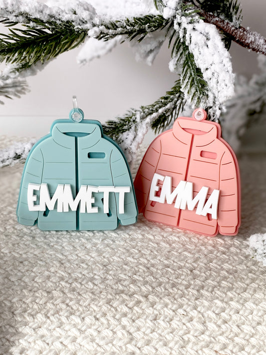 Bundle Up! Puffy Jacket Ornament/Bag Tag