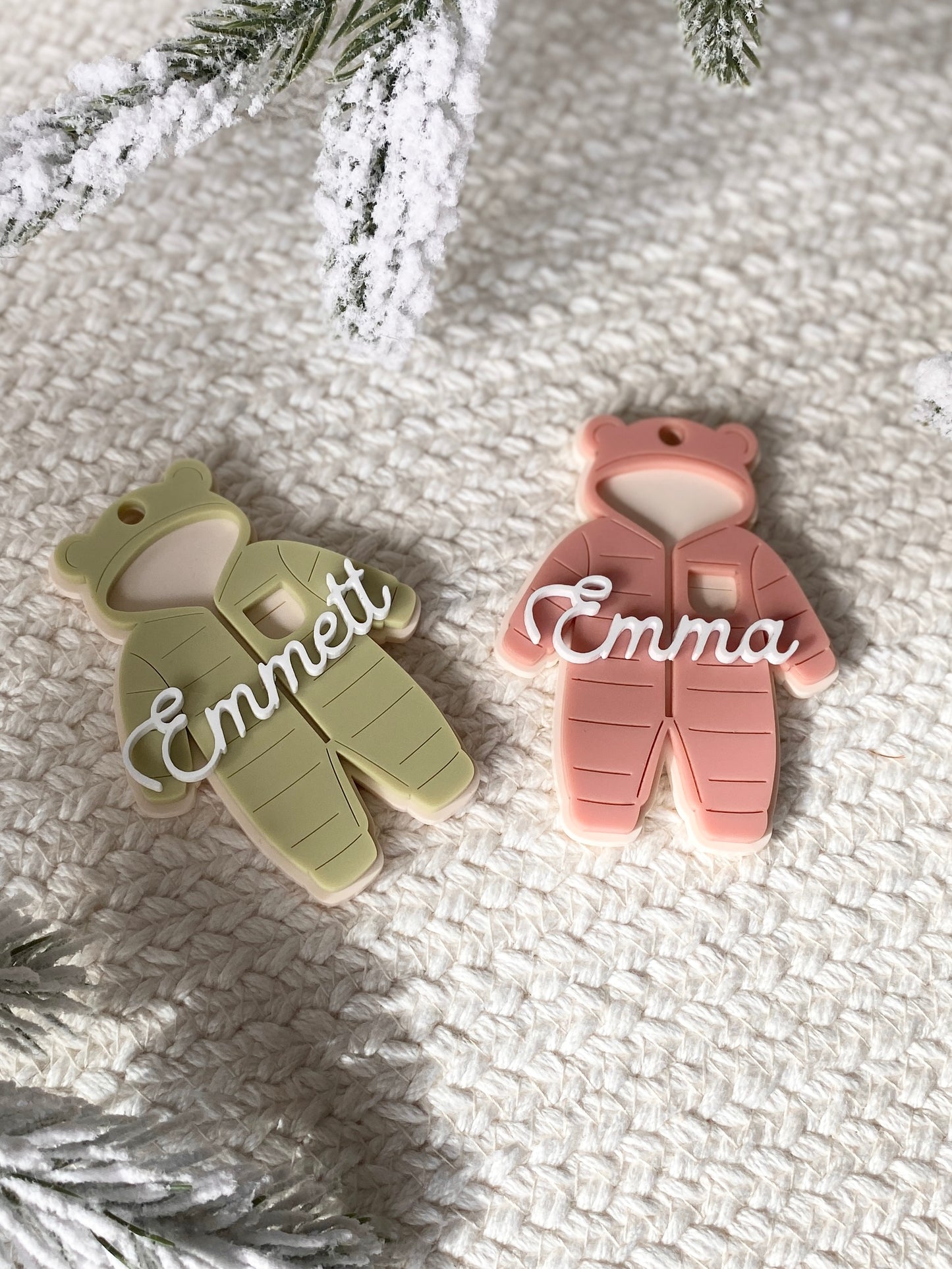 Baby Snowsuit Ornament/Bag Tag