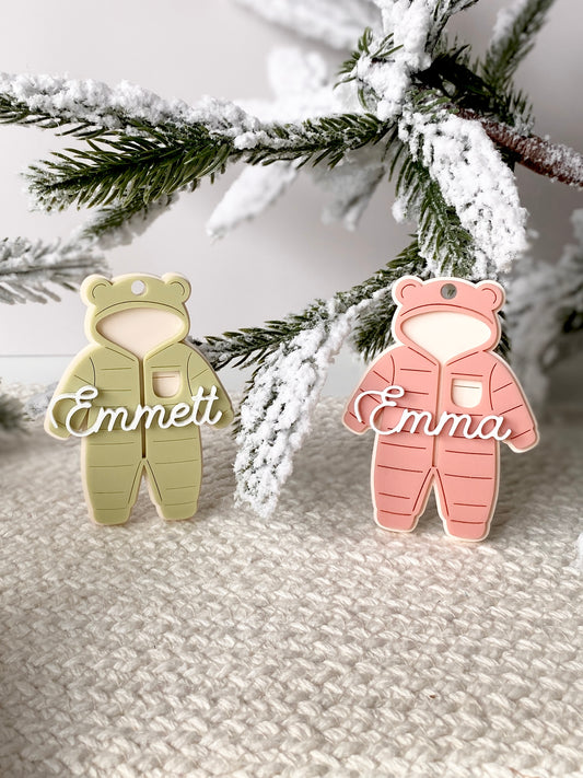Baby Snowsuit Ornament/Bag Tag