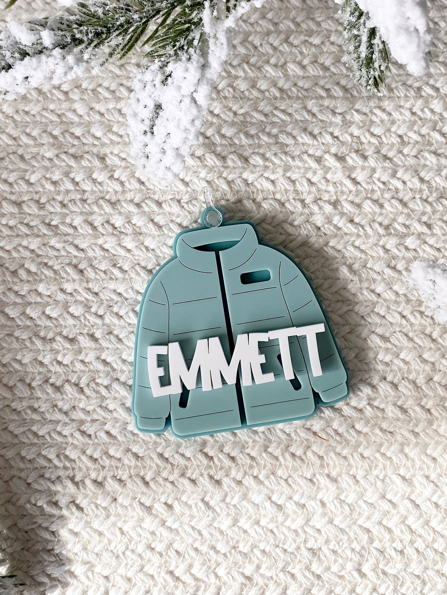 Bundle Up! Puffy Jacket Ornament/Bag Tag