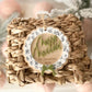 Merry & Married Floral Wreath Ornament