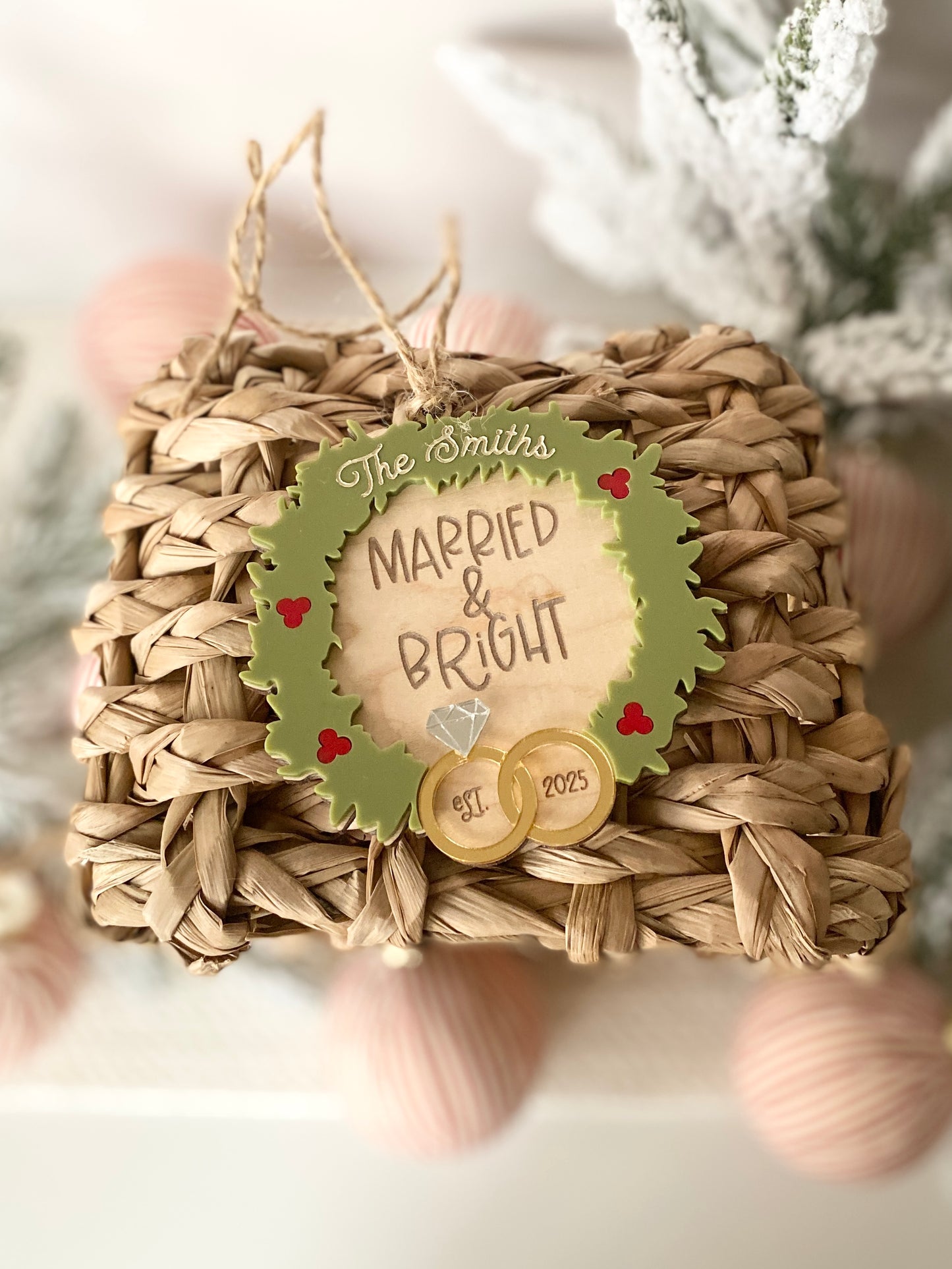 With These Rings Christmas Ornament