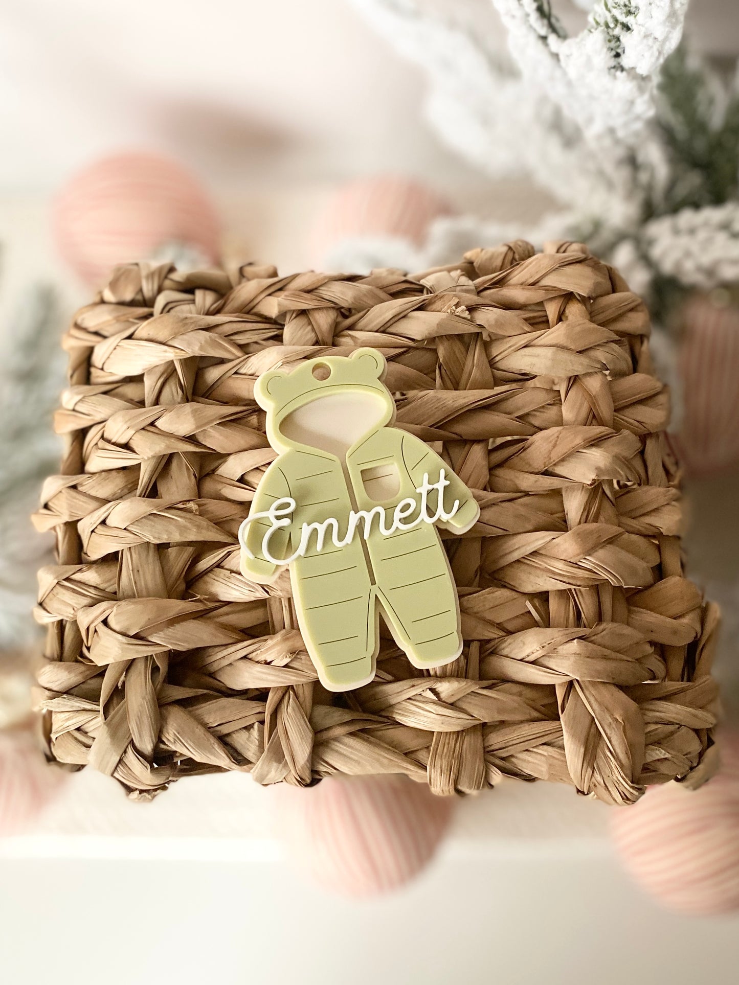 Baby Snowsuit Ornament/Bag Tag