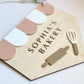 Personalized Kids Bakery Sign | Custom Play Kitchen Sign | Wooden Bakery Name Sign | Playroom Decor | Montessori Pretend Play Gift