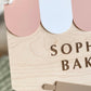 Personalized Kids Bakery Sign | Custom Play Kitchen Sign | Wooden Bakery Name Sign | Playroom Decor | Montessori Pretend Play Gift