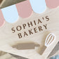 Personalized Kids Bakery Sign | Custom Play Kitchen Sign | Wooden Bakery Name Sign | Playroom Decor | Montessori Pretend Play Gift