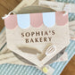 Personalized Kids Bakery Sign | Custom Play Kitchen Sign | Wooden Bakery Name Sign | Playroom Decor | Montessori Pretend Play Gift