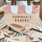 Personalized Kids Bakery Sign | Custom Play Kitchen Sign | Wooden Bakery Name Sign | Playroom Decor | Montessori Pretend Play Gift