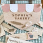 Personalized Kids Bakery Sign | Custom Play Kitchen Sign | Wooden Bakery Name Sign | Playroom Decor | Montessori Pretend Play Gift