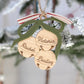 Christmas Bells Family Ornament – Personalized Wooden Name Keepsake