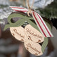 Christmas Bells Family Ornament – Personalized Wooden Name Keepsake