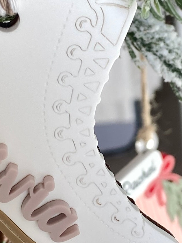Skating Into Christmas – Personalized Ice Skate Ornament