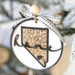 Home State Christmas Ornament – Personalized Wooden State Keepsake