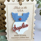 Baby's First Christmas Ornament, Born in 2026, America’s 250th Birthday Keepsake, Personalized Baby Girl or Boy Ornament, Made in USA