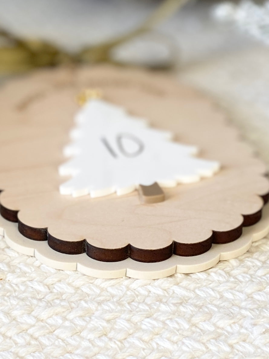 This Many Sleeps ‘Til Santa Visits – Countdown Ornament