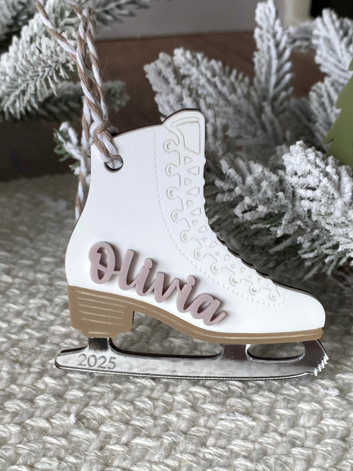 Skating Into Christmas – Personalized Ice Skate Ornament