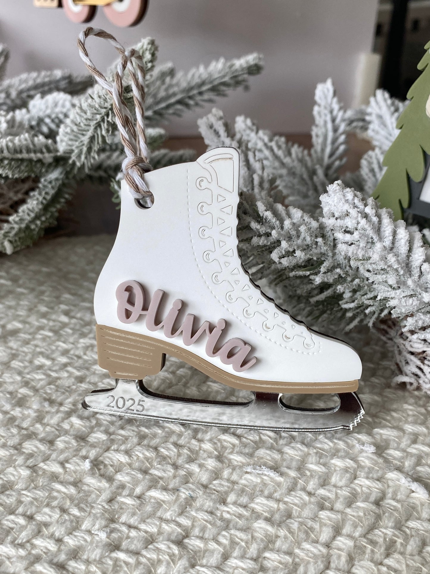 Skating Into Christmas – Personalized Ice Skate Ornament