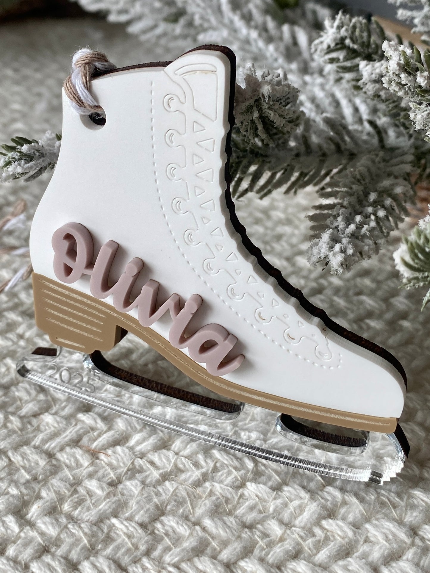 Skating Into Christmas – Personalized Ice Skate Ornament