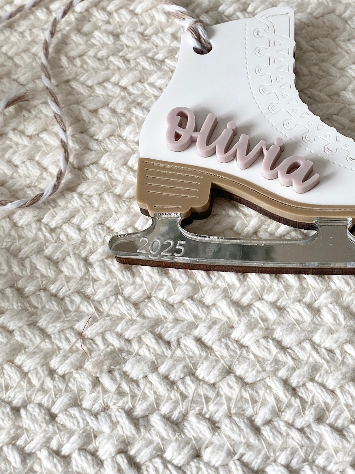 Skating Into Christmas – Personalized Ice Skate Ornament