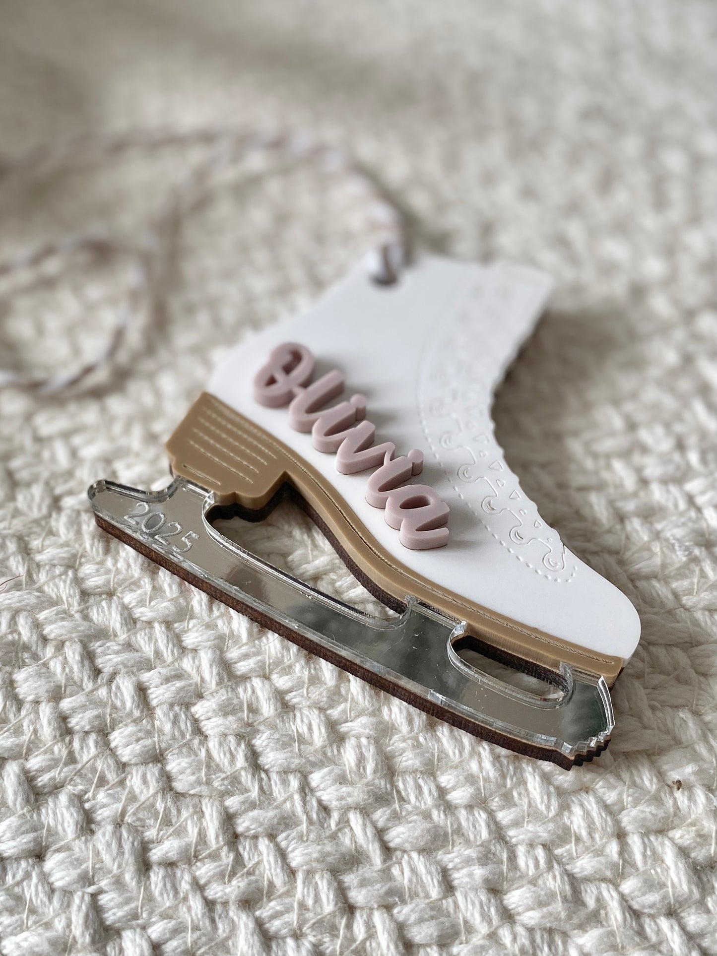Skating Into Christmas – Personalized Ice Skate Ornament