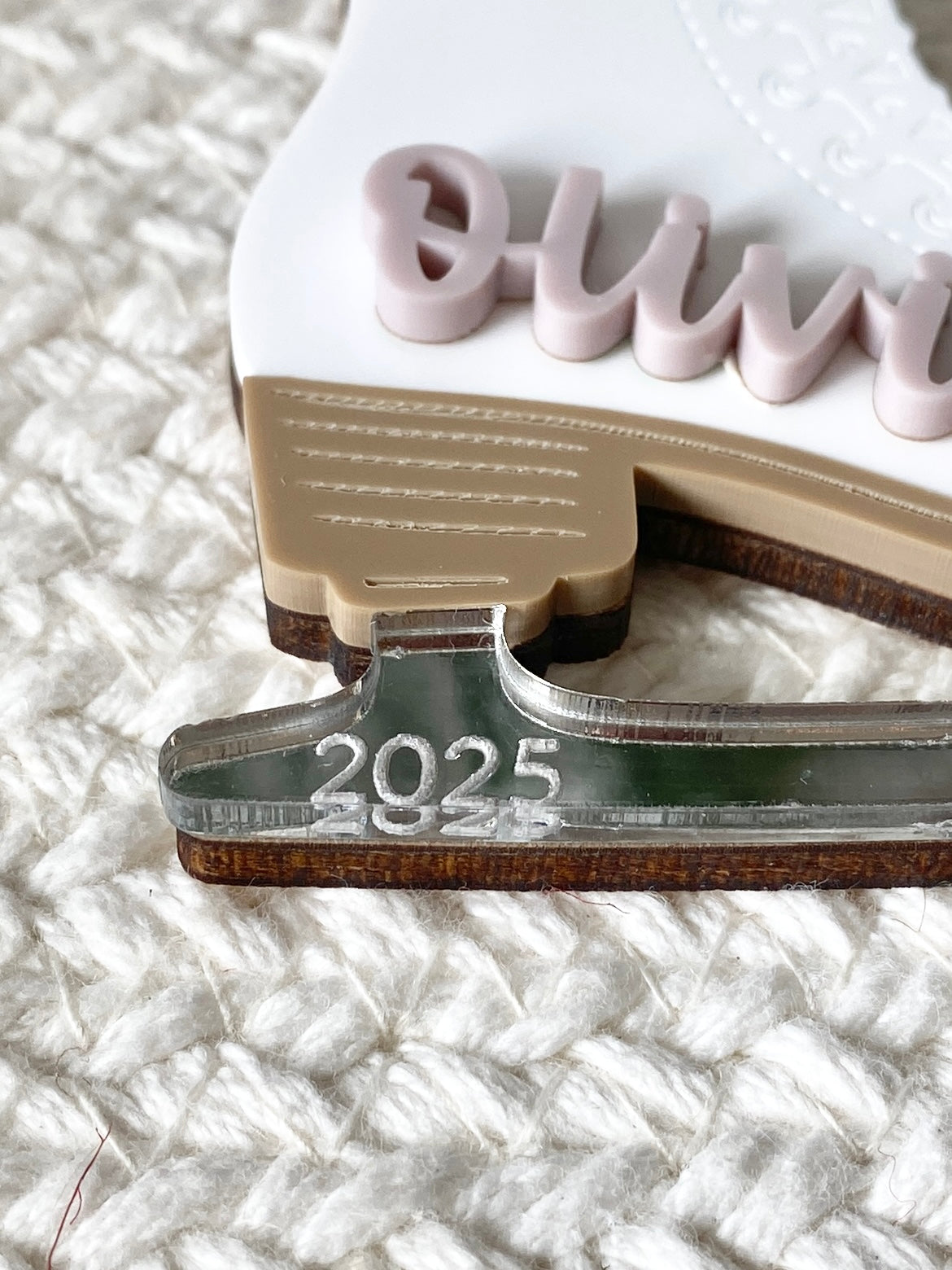 Skating Into Christmas – Personalized Ice Skate Ornament