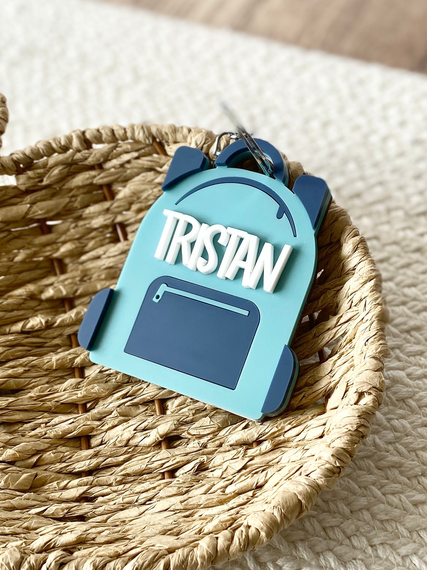 Backpack Buddy Tag – Personalized Emergency Contact Keychain