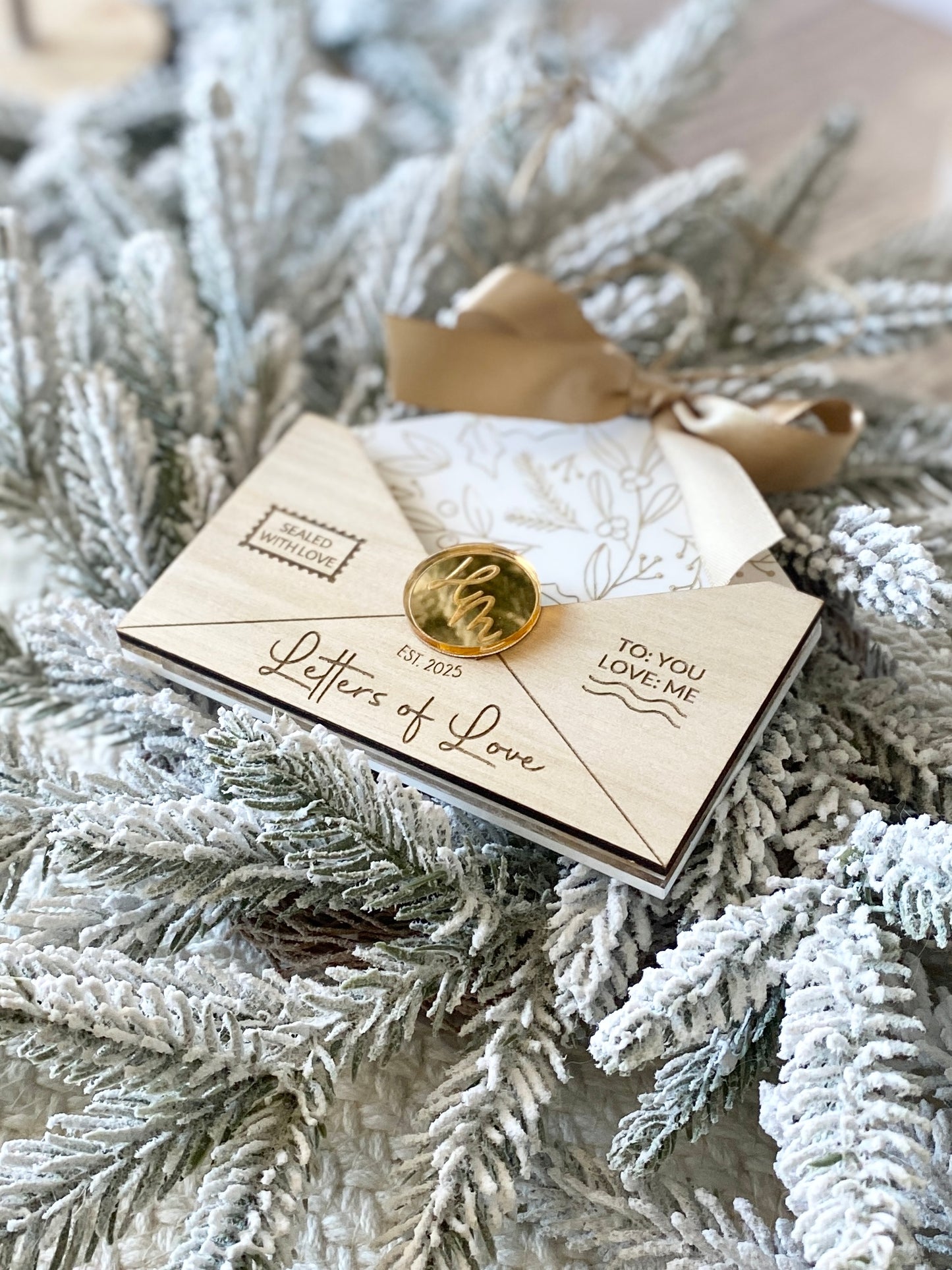 Letters of Love – Christmas Keepsake Ornament & Gift Card Holder