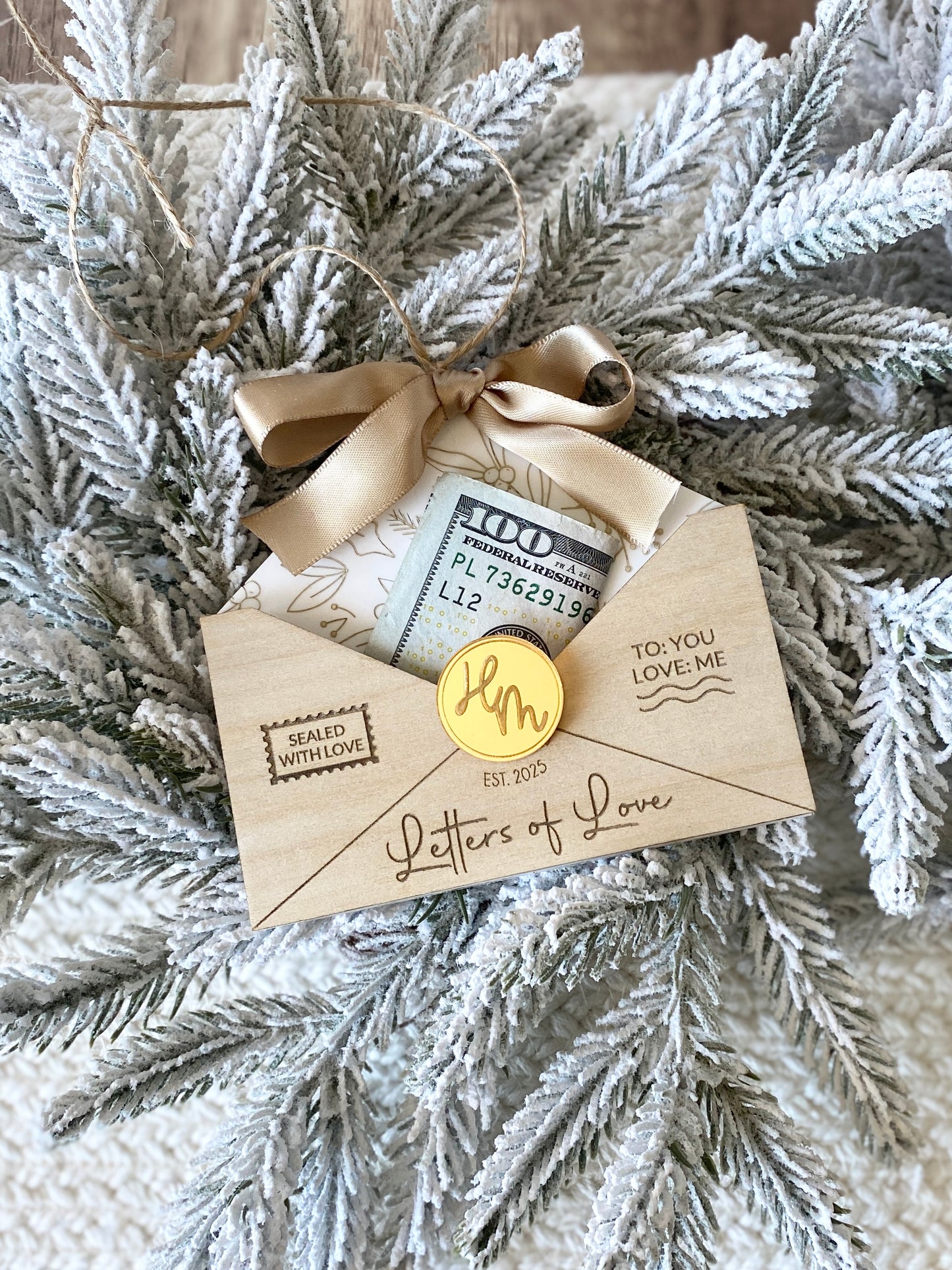 Letters of Love – Christmas Keepsake Ornament & Gift Card Holder