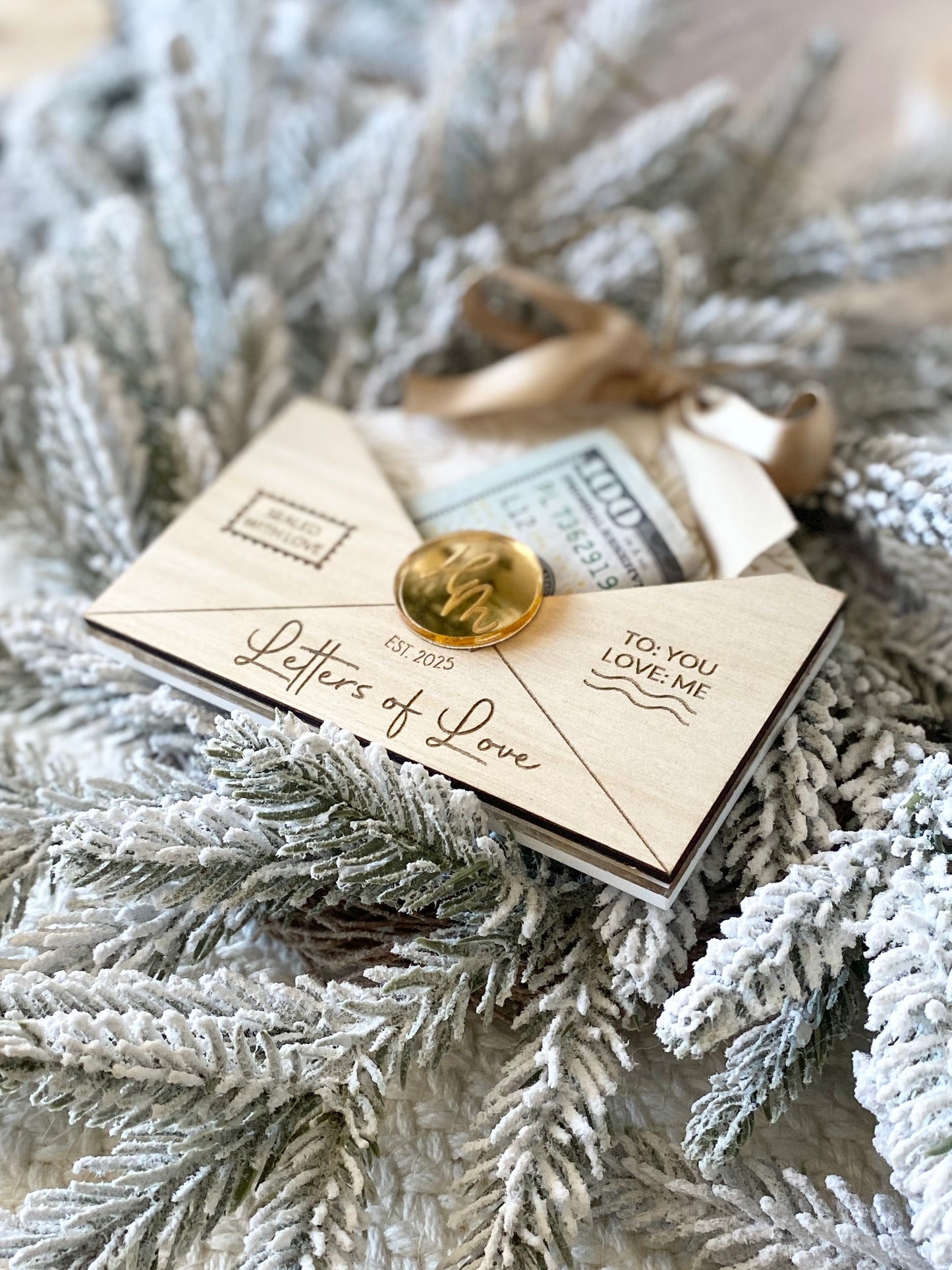 Letters of Love – Christmas Keepsake Ornament & Gift Card Holder