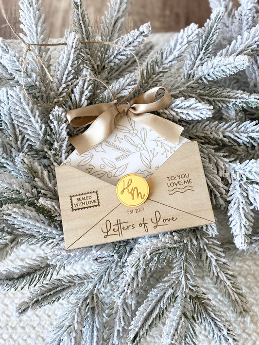 Letters of Love – Christmas Keepsake Ornament & Gift Card Holder