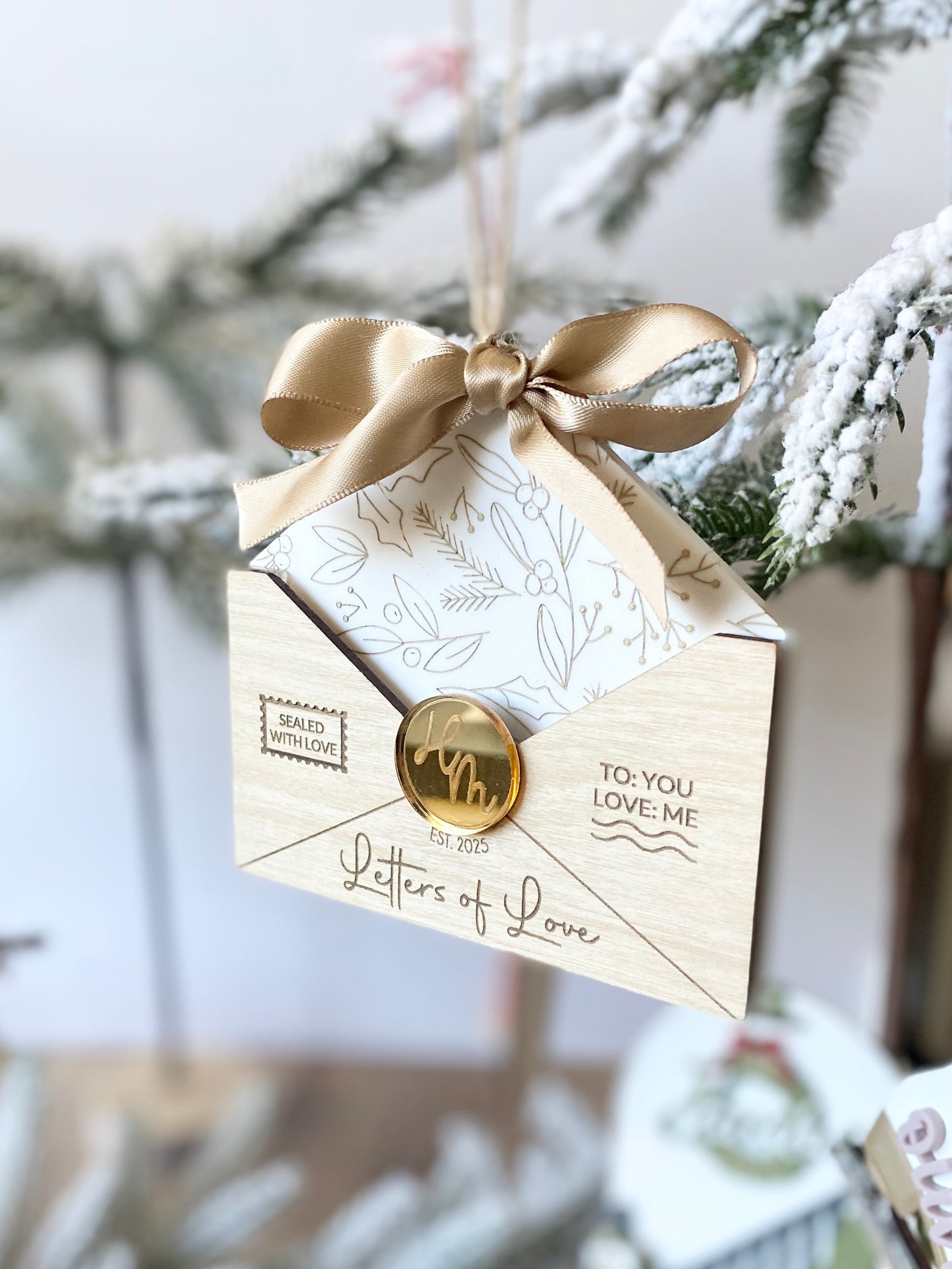 Letters of Love – Christmas Keepsake Ornament & Gift Card Holder