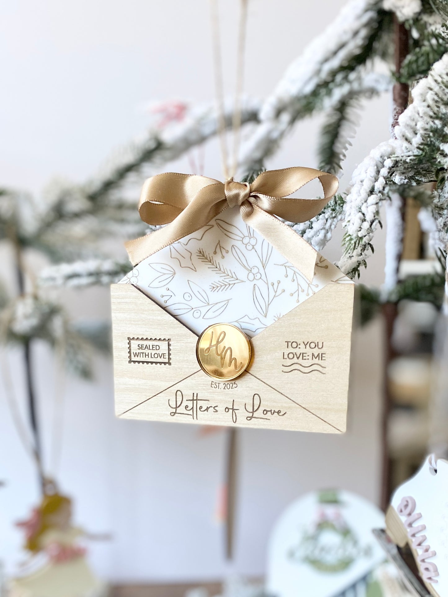 Letters of Love – Christmas Keepsake Ornament & Gift Card Holder