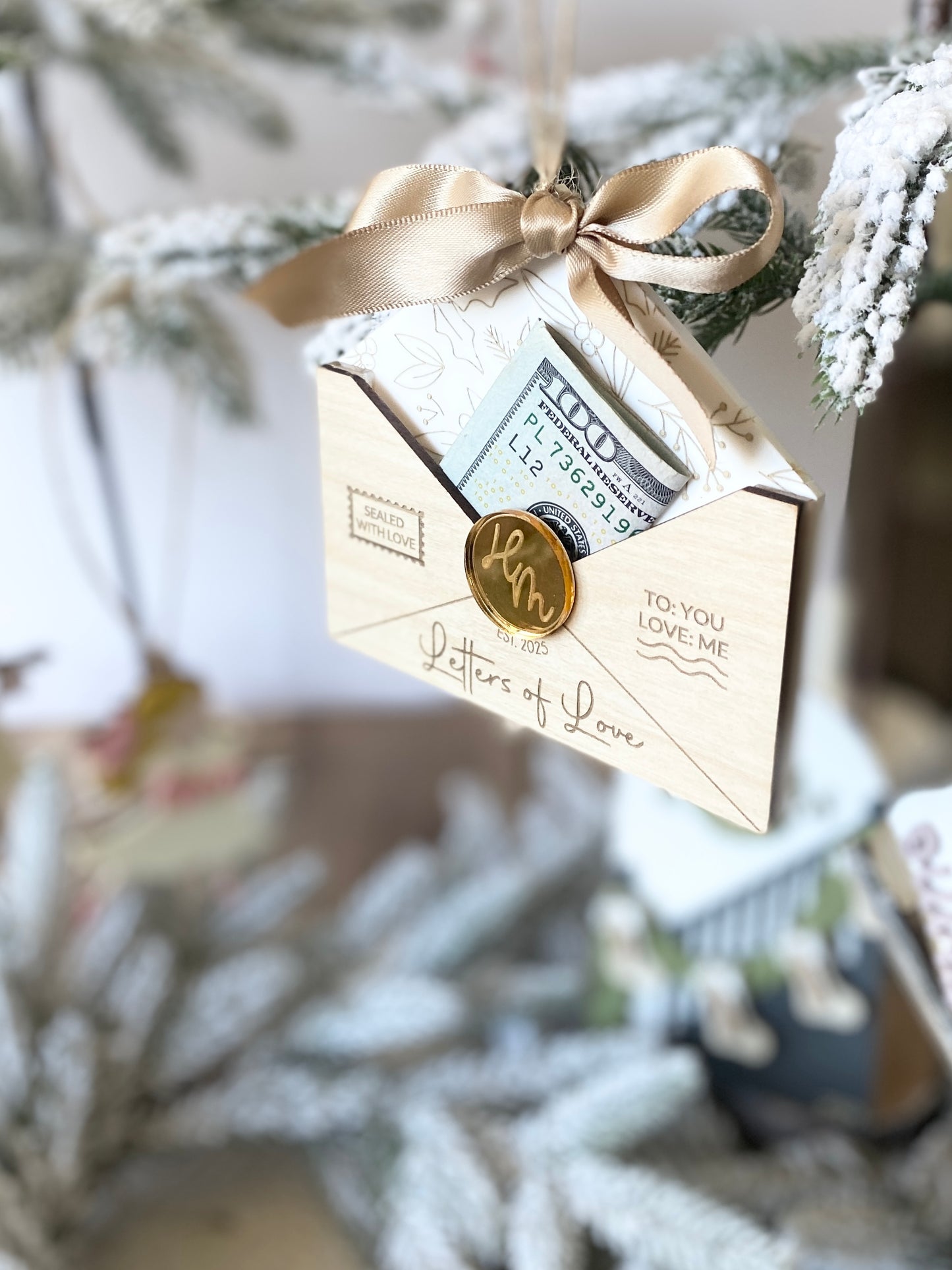 Letters of Love – Christmas Keepsake Ornament & Gift Card Holder