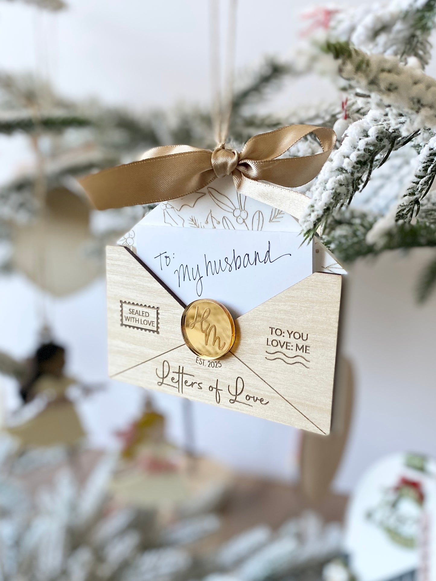 Letters of Love – Christmas Keepsake Ornament & Gift Card Holder