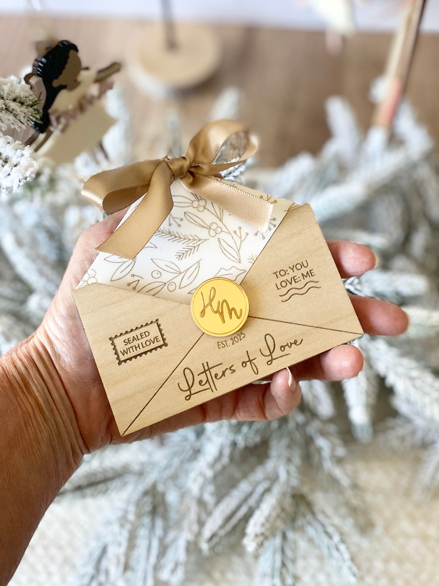 Letters of Love – Christmas Keepsake Ornament & Gift Card Holder