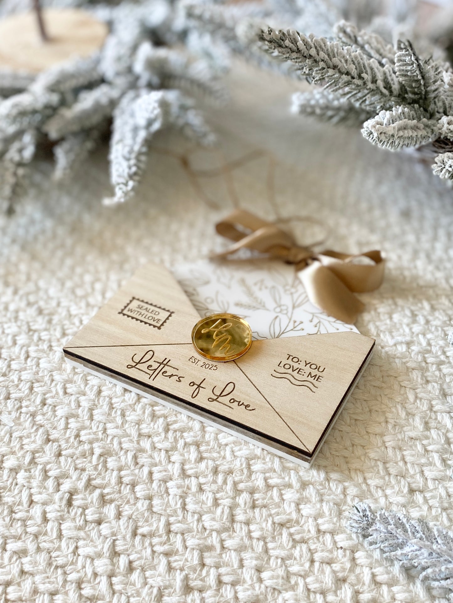 Letters of Love – Christmas Keepsake Ornament & Gift Card Holder