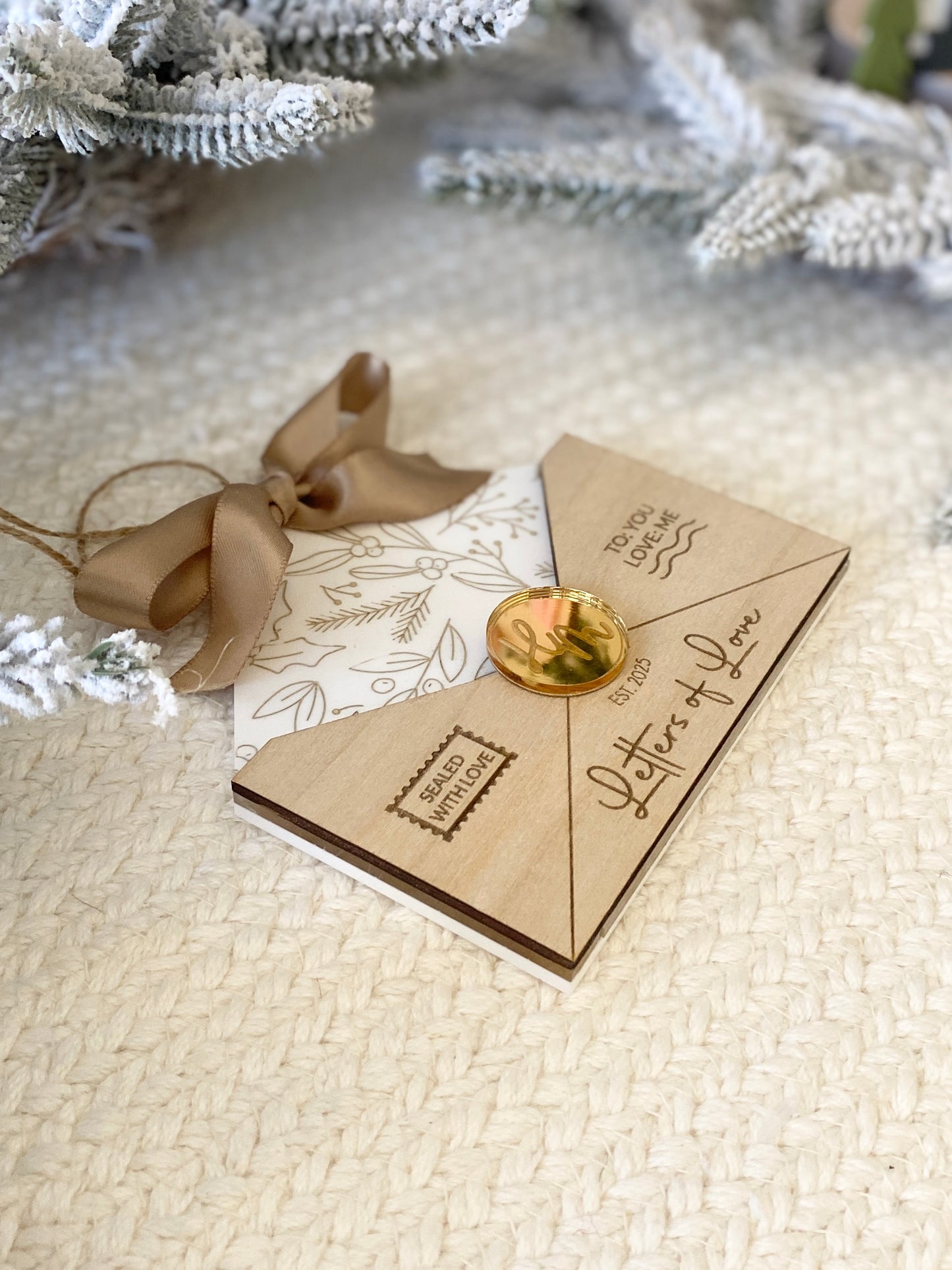 Letters of Love – Christmas Keepsake Ornament & Gift Card Holder