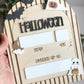 Personalized Halloween Costume Board | Kids Photo Prop | Dry Erase Halloween Sign | Yearly Keepsake | First Halloween