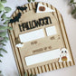 Personalized Halloween Costume Board | Kids Photo Prop | Dry Erase Halloween Sign | Yearly Keepsake | First Halloween